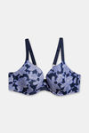 Marks & Spencer Padded Wired Full Coverage T-Shirt Bra - Navy Mix — thumbnail 1